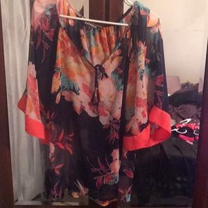 Gorgeous sheer flowy blouse